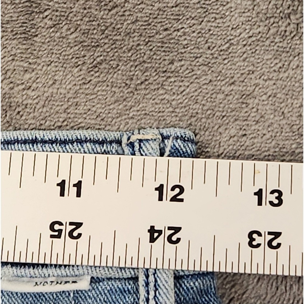 Miss Me Jeans Womens 24 Blue Insider Crop Two Step Fray Distressed Bootcut Denim - Picture 9 of 10